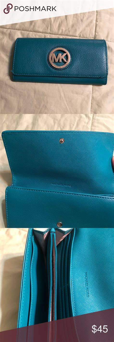 where to buy michael kors luxe teal wallet|saks michael kors wallets.